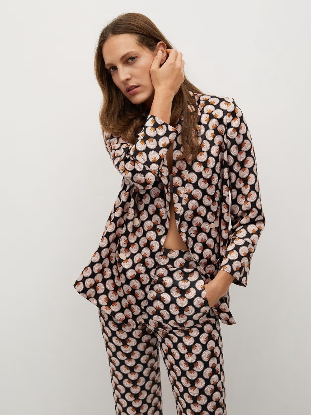 NWT Mango Printed Blazer size 4